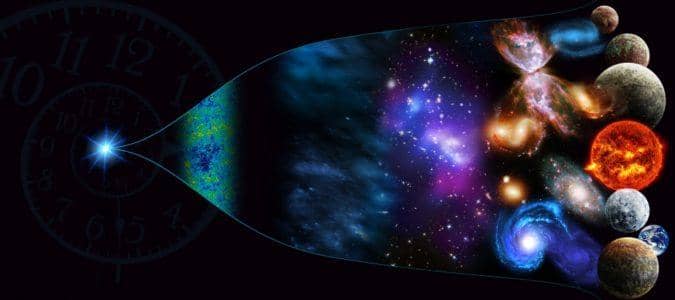 Scientific image of the big bang beginning of the universe