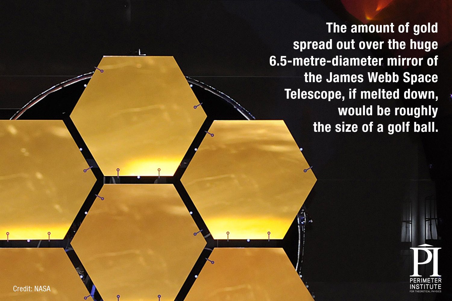 James Webb Telescope gold