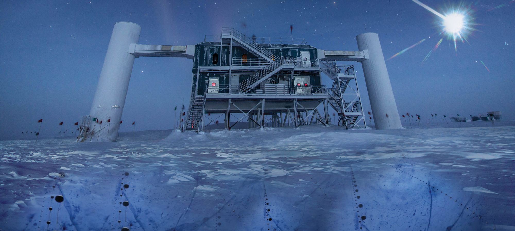 The IceCube Lab at the South Pole