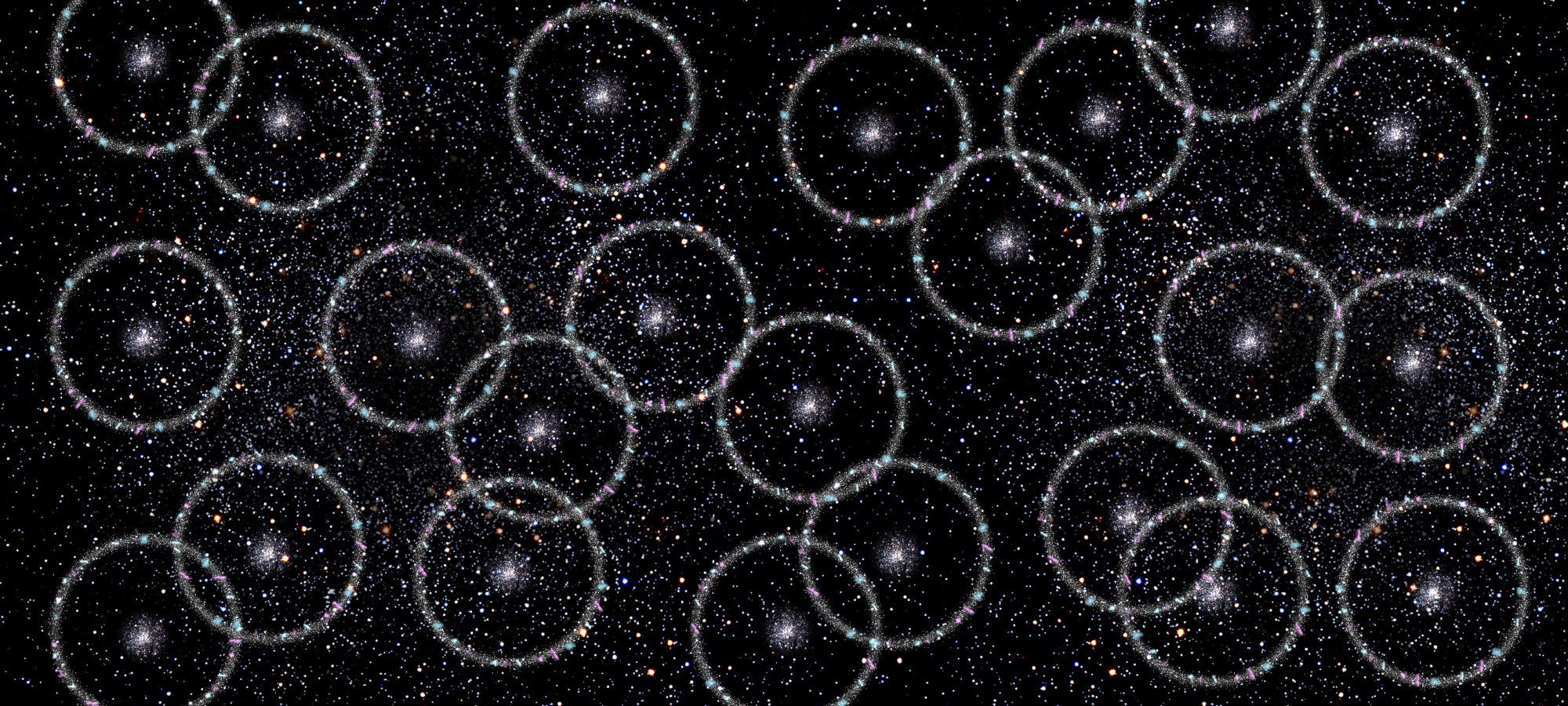 Artist's conception of the baryon acoustic oscillation