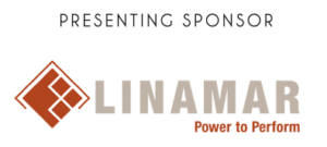 Linamar logo with presenting sponsor text above it